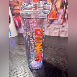 New Dunkin' 24oz Insulated Acrylic Tumbler in an iridescent finish Orange 2025